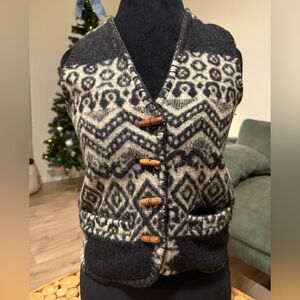 At Last Gray Wool Blend Vest